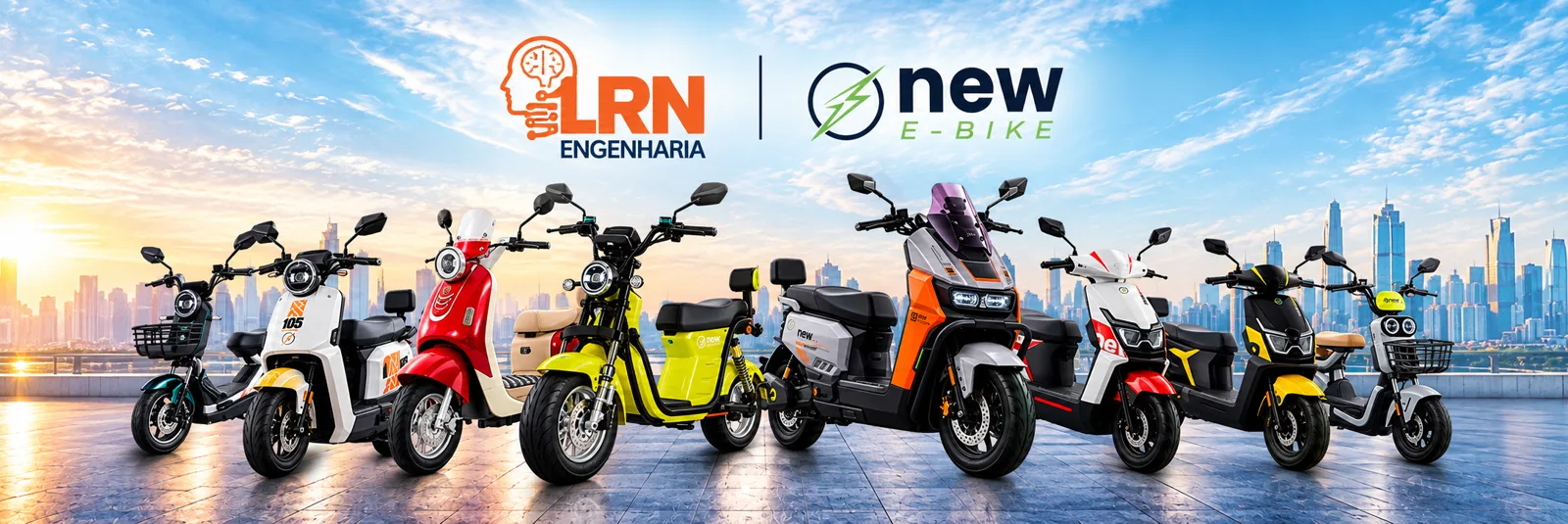 Linha urbana de scooters elétricas LRN Engenharia e New E-Bike